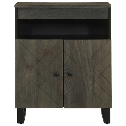 skænk 60x33x75 cm massivt mangotræ sort