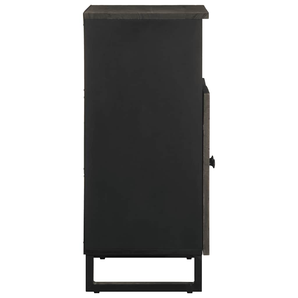 skænk 60x33x75 cm massivt mangotræ sort