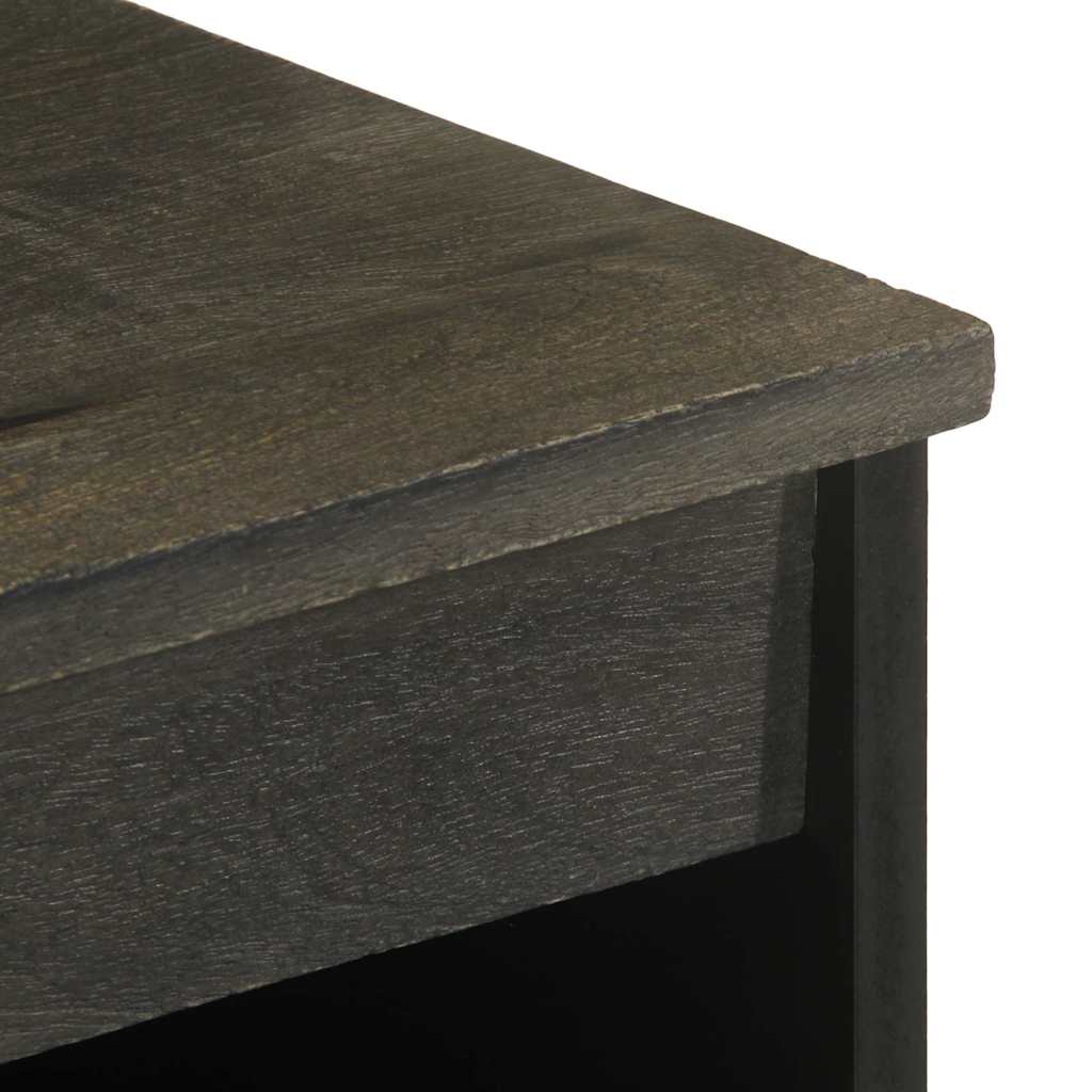skænk 60x33x75 cm massivt mangotræ sort