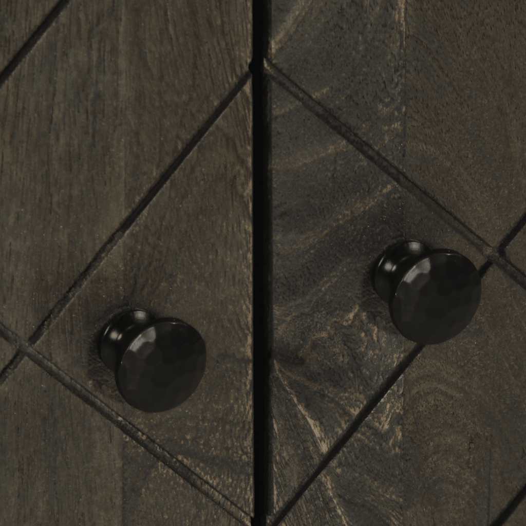 skænk 60x33x75 cm massivt mangotræ sort