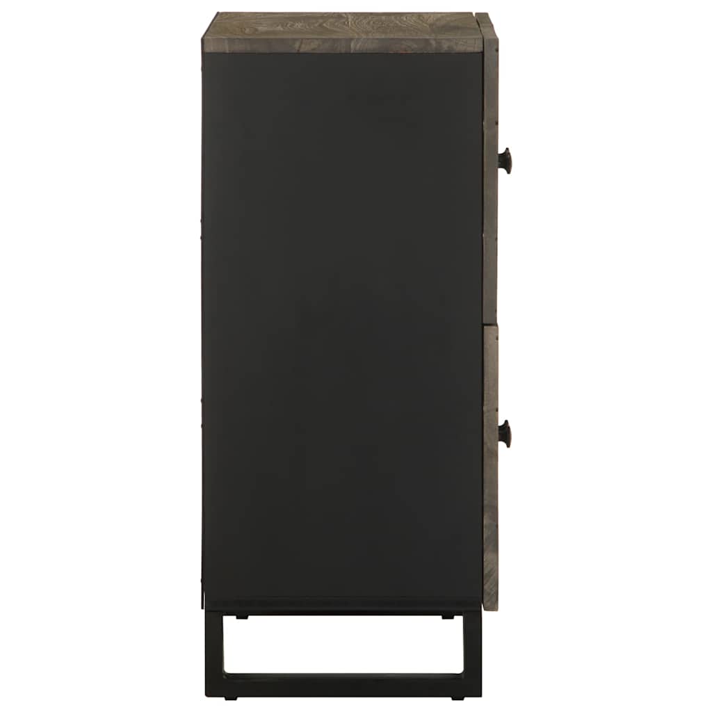 skænk 60x33x75 cm massivt mangotræ sort