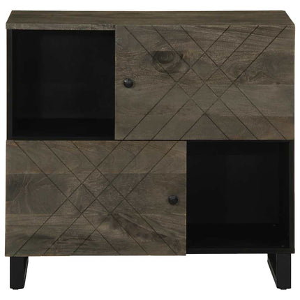 skænk 80x33x75 cm massivt mangotræ sort