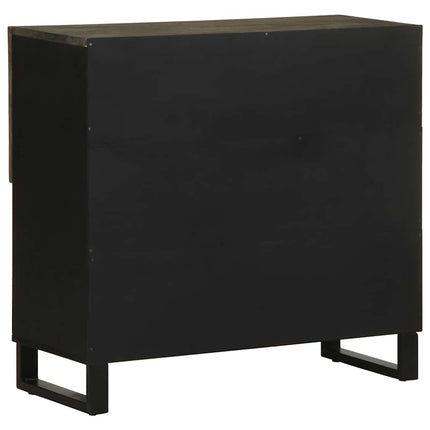 skænk 80x33x75 cm massivt mangotræ sort