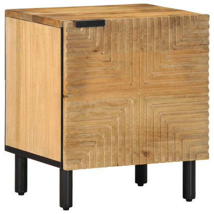 sengeborde 2 stk. 40x33x46 cm massivt mangotræ brun