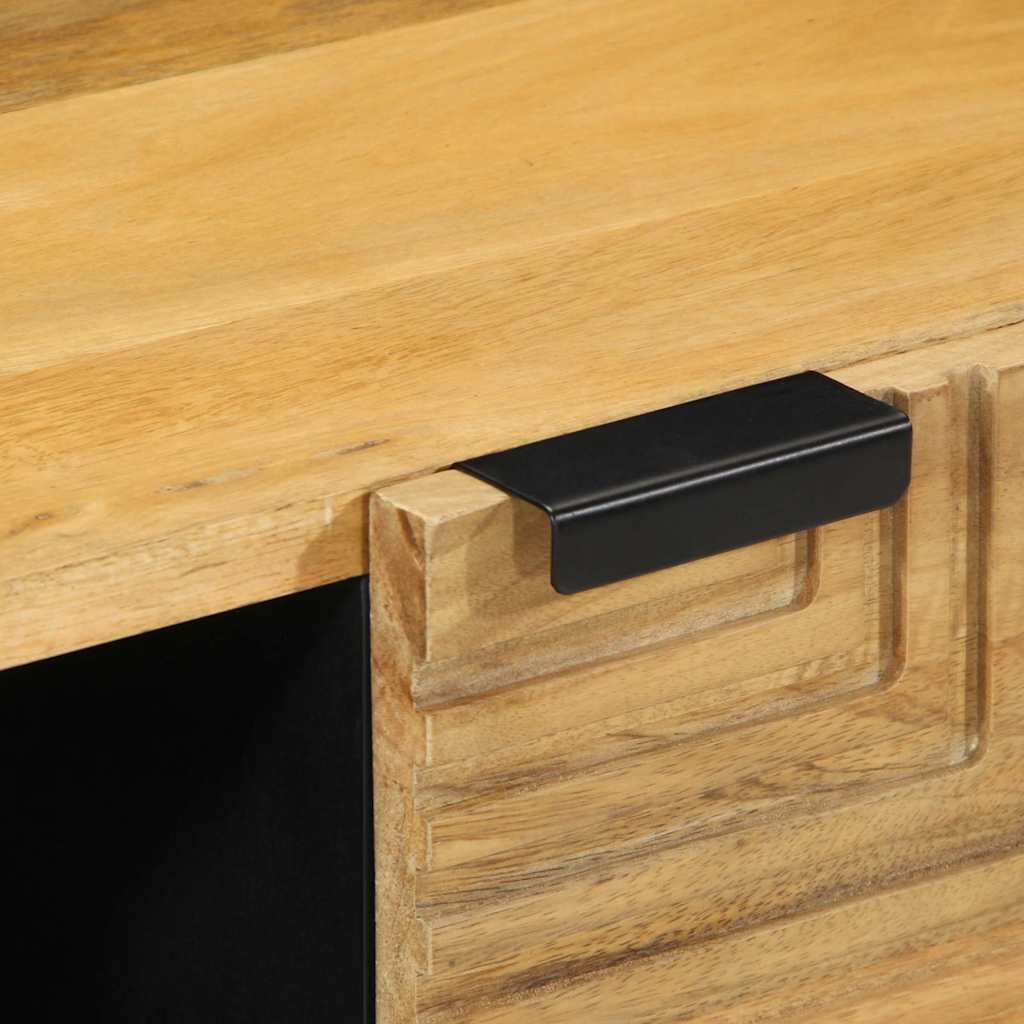 sofabord 80x50x40 cm massivt mangotræ brun