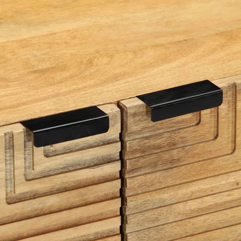 sofabord 80x50x40 cm massivt mangotræ brun