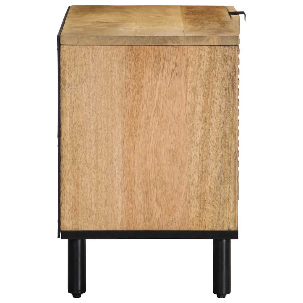 tv-bord 80x31,5x46 cm massivt mangotræ brun