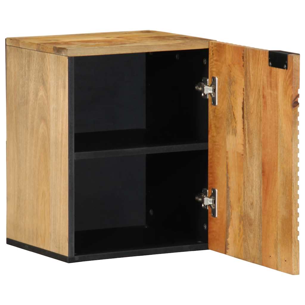 vidaXL badeværelsesskab 38x33,5x48 cm massivt mangotræ brun
