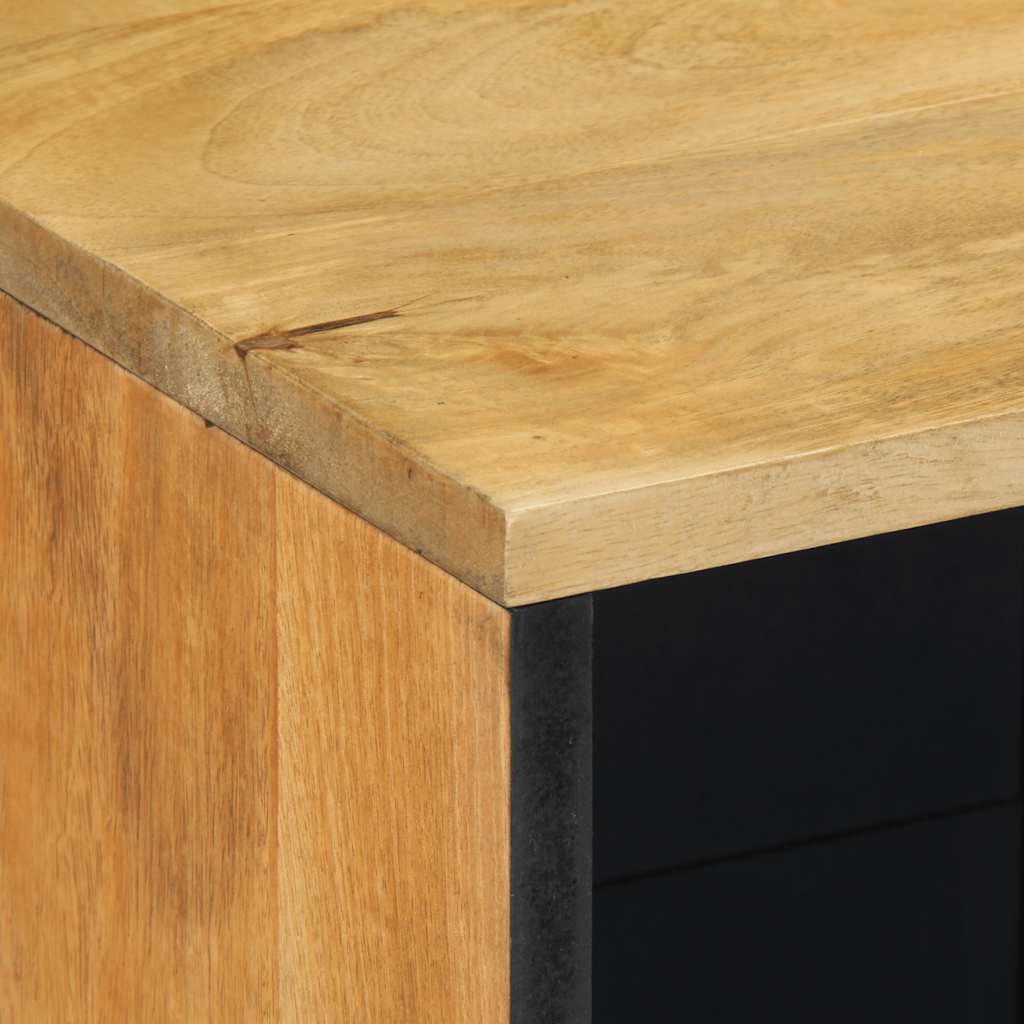 skænk 80x33x75 cm massivt mangotræ brun