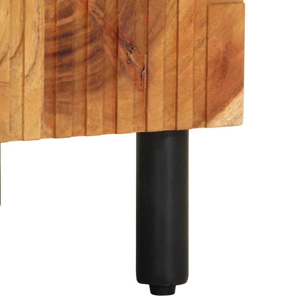 Badevægskab med hylde Brun 38 x 33,5 x 58 cm Massivt akacietræ