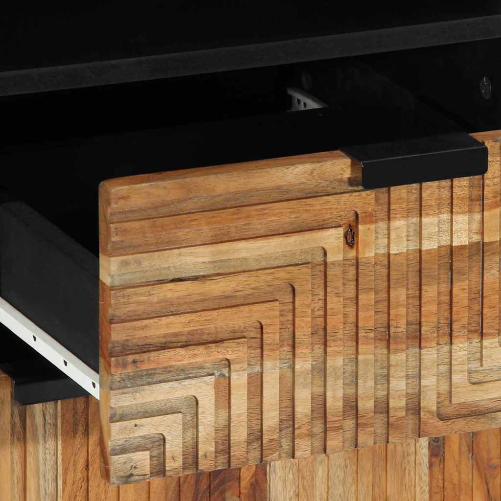 Badeværelsesskabsunder Massivt Akacietræ 38 x 33 x 160 cm