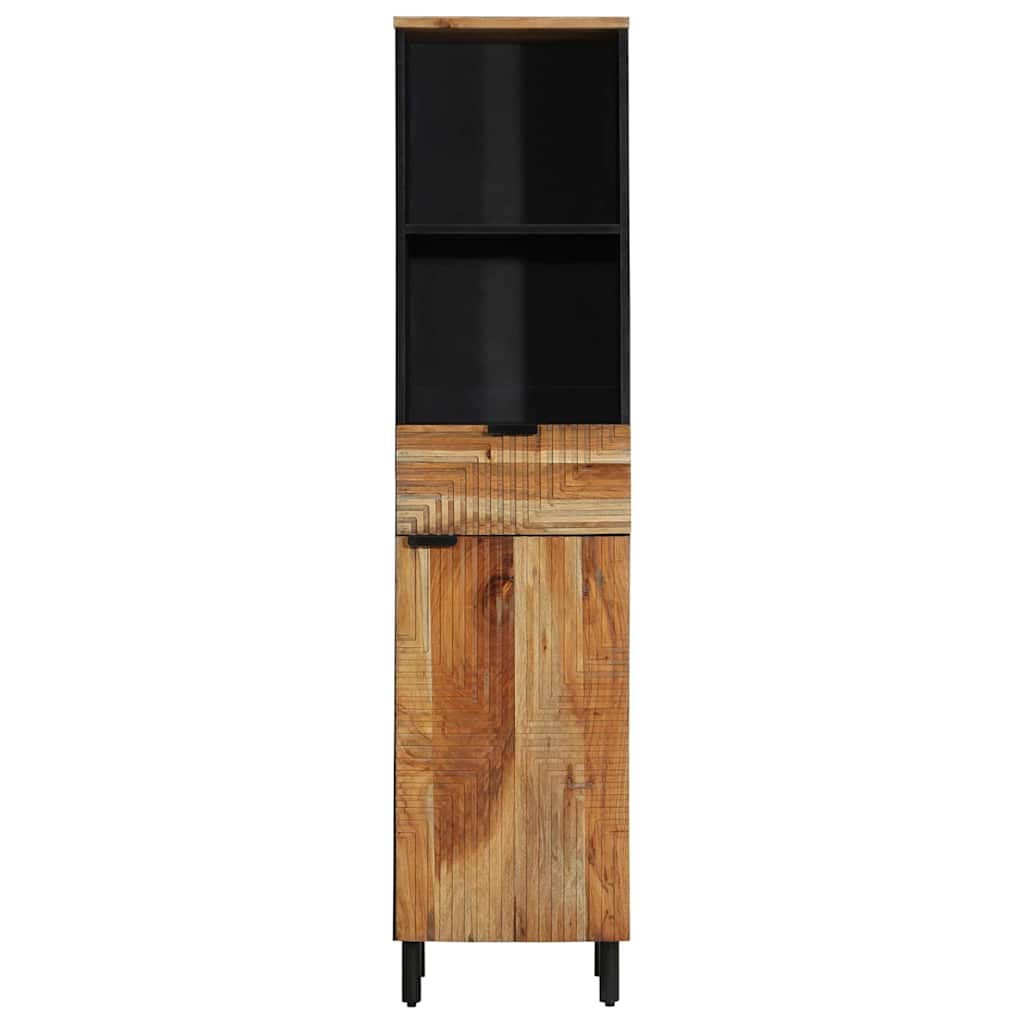 Badeværelsesskabsunder Massivt Akacietræ 38 x 33 x 160 cm