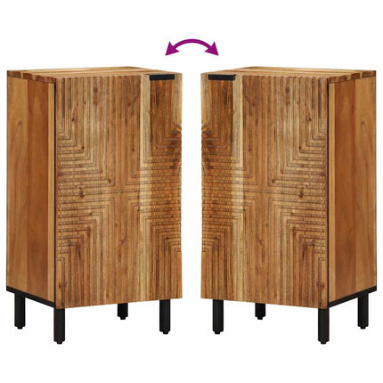 Sideboard med hylde Brun 40 x 33,5 x 75 cm Massivt mangotræ