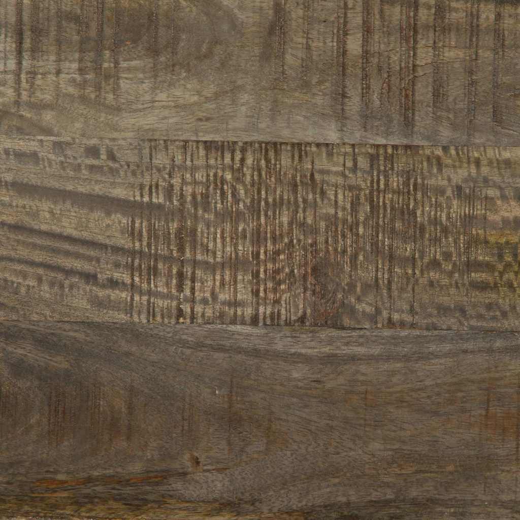 tv-bord 105x33,5x46 cm massivt mangotræ lysegrå