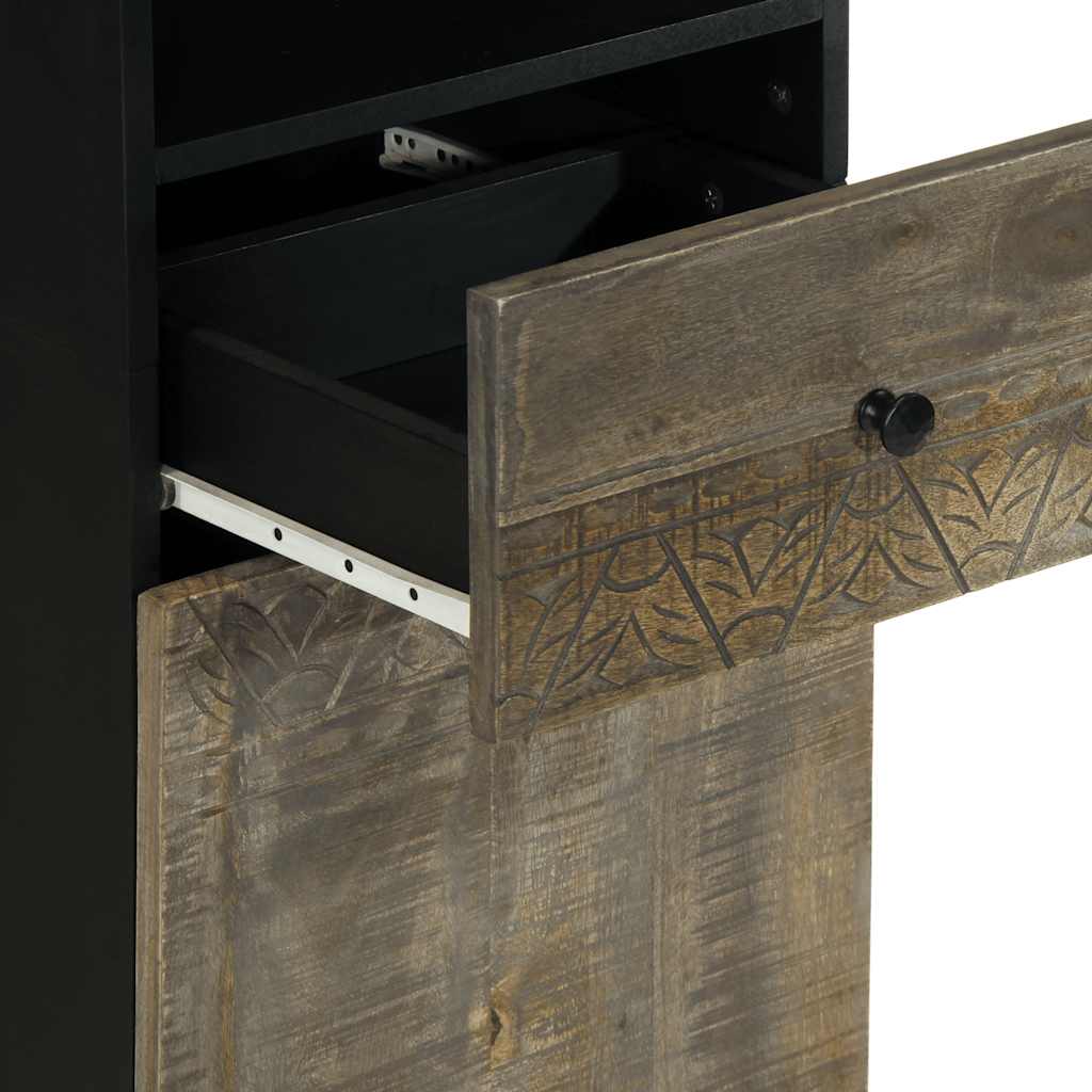 badeværelsesskab 38x33x160 cm massivt mangotræ