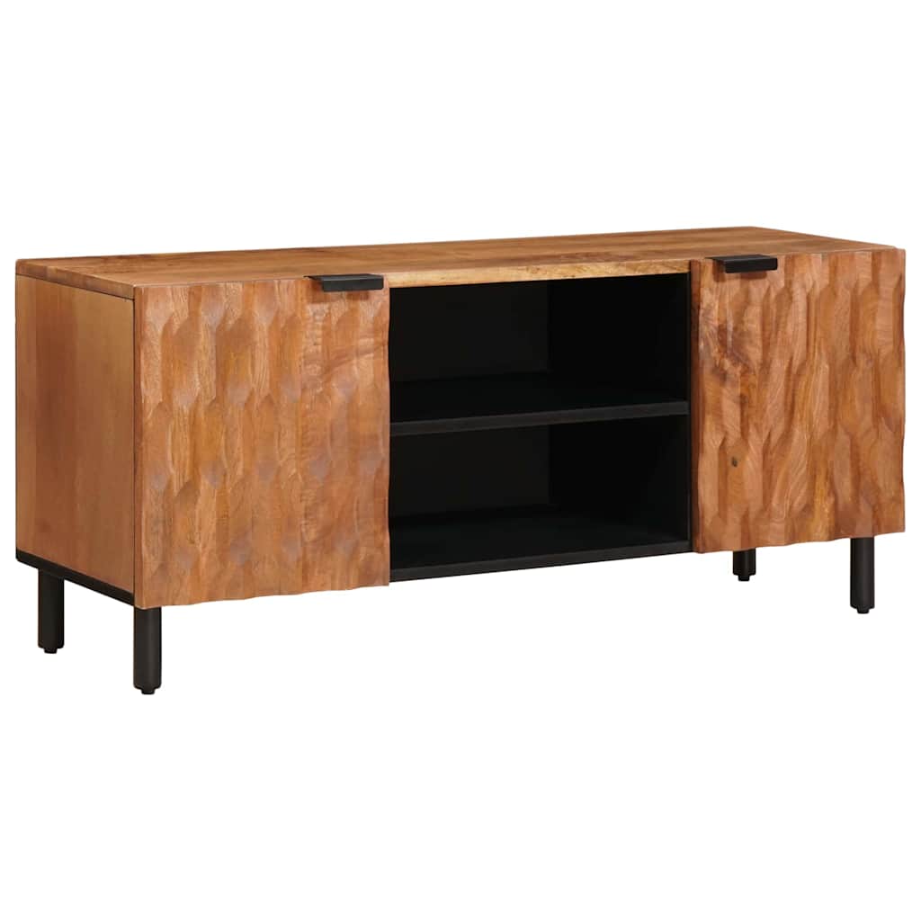 TV-skab Acacia Brun Finish 105 x 33 x 46 cm Massivt mangotræ