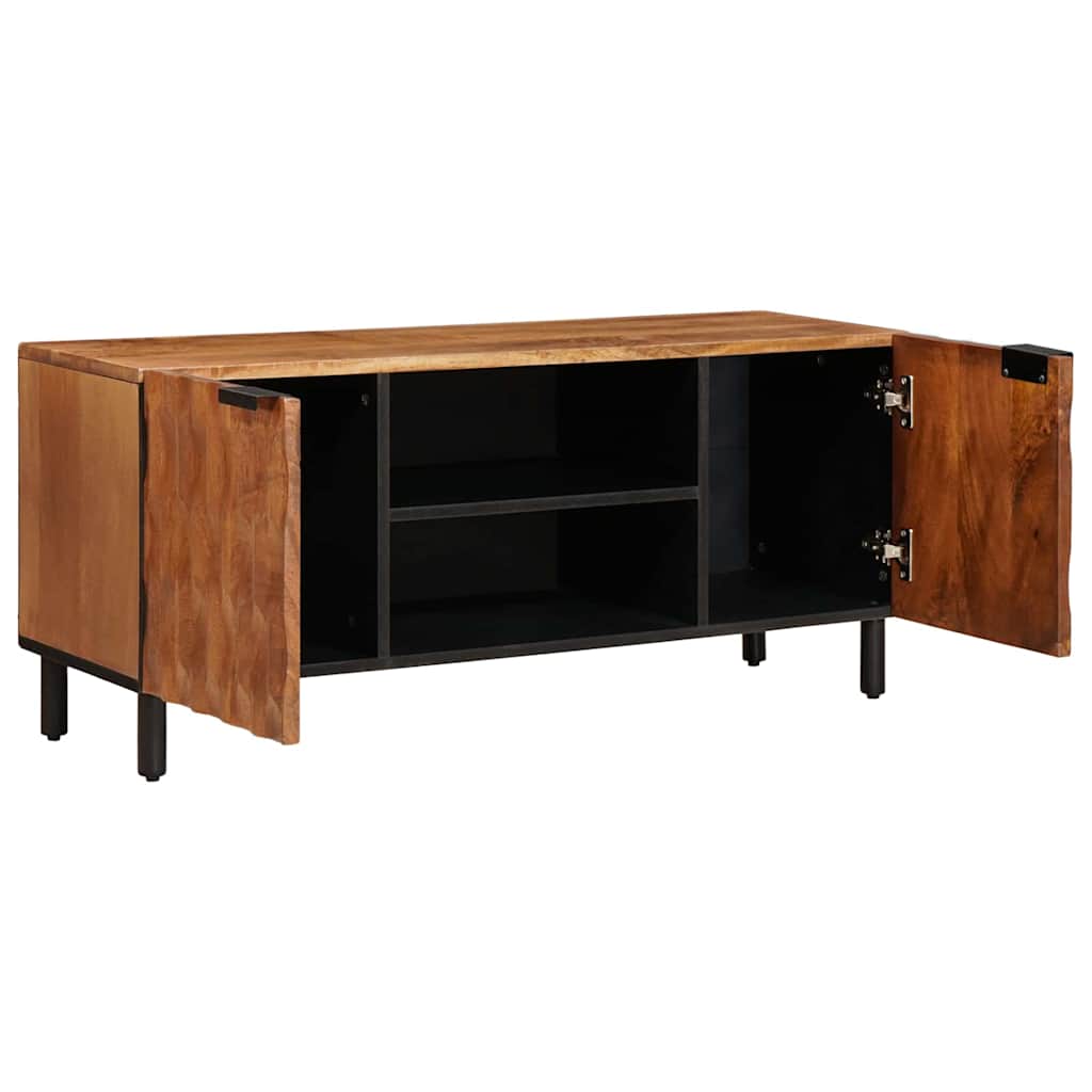 TV-skab Acacia Brun Finish 105 x 33 x 46 cm Massivt mangotræ