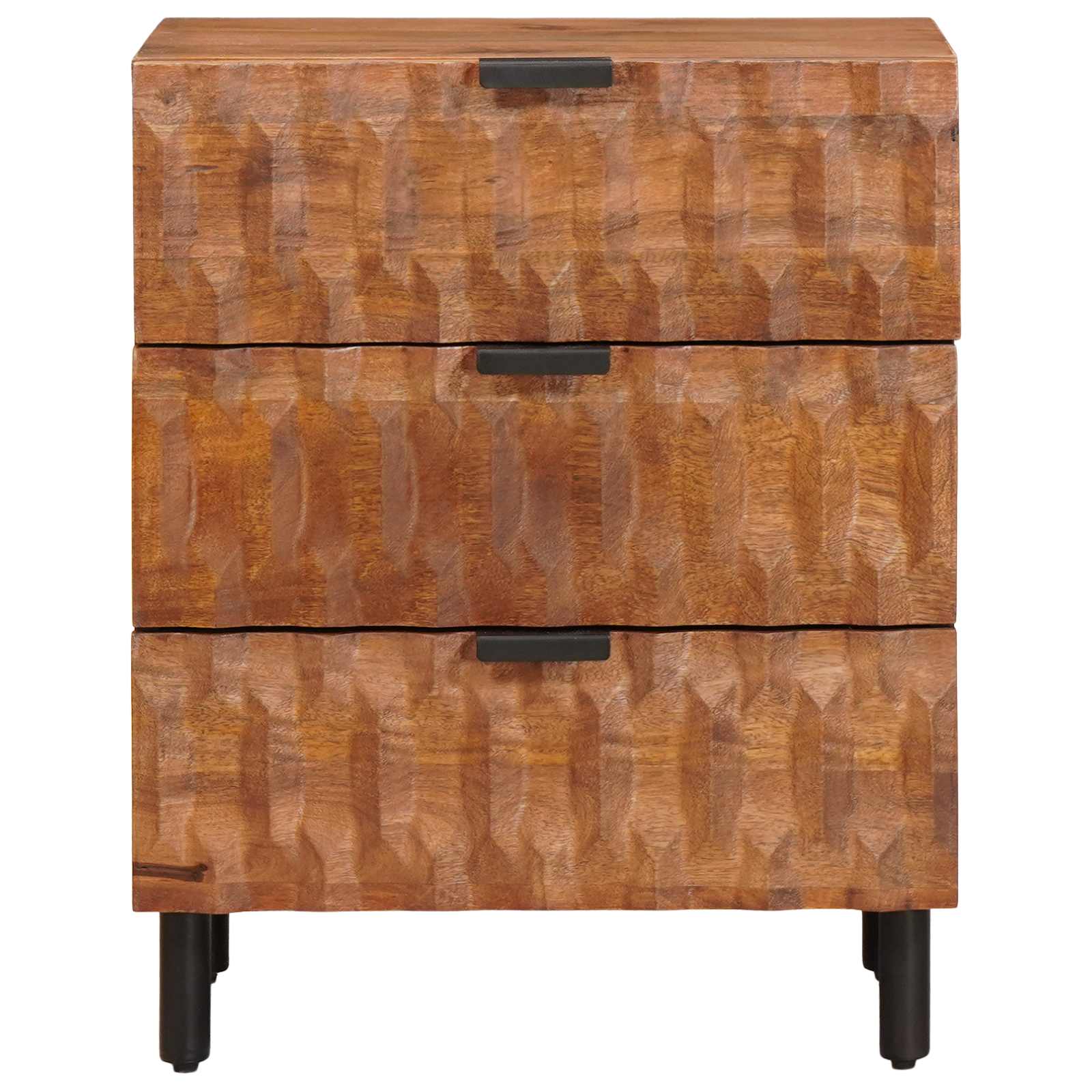 Natskab med skuffe Brun 50 x 33 x 62 cm Massivt mangotræ