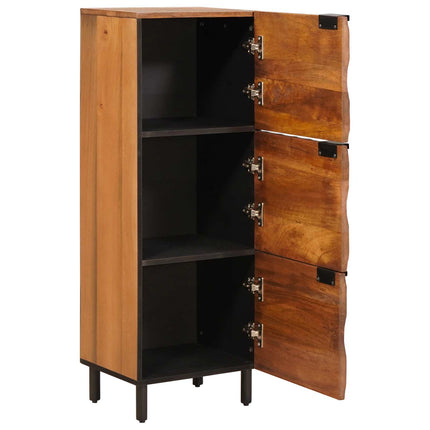 Highboard Acacia Brun Finish 40 x 33 x 110 cm Massivt mangotræ