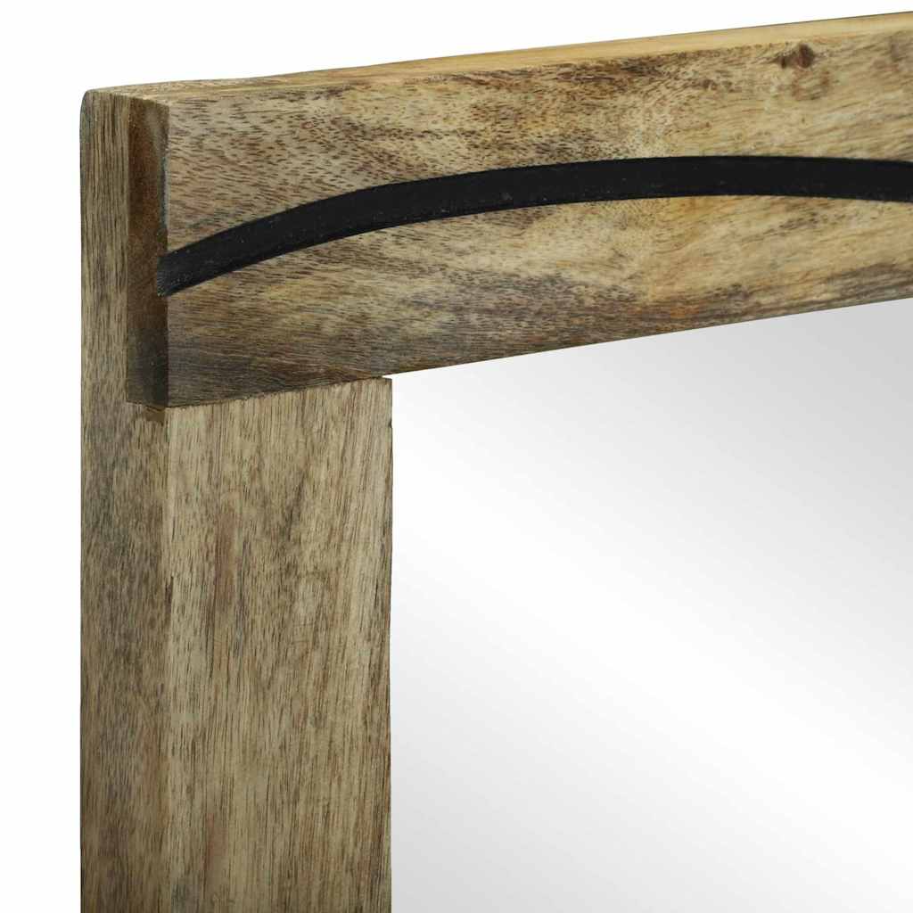 Badeværelsesspejl Brun 70 x 50 x 2,5 cm Glas og Solid Mango træ