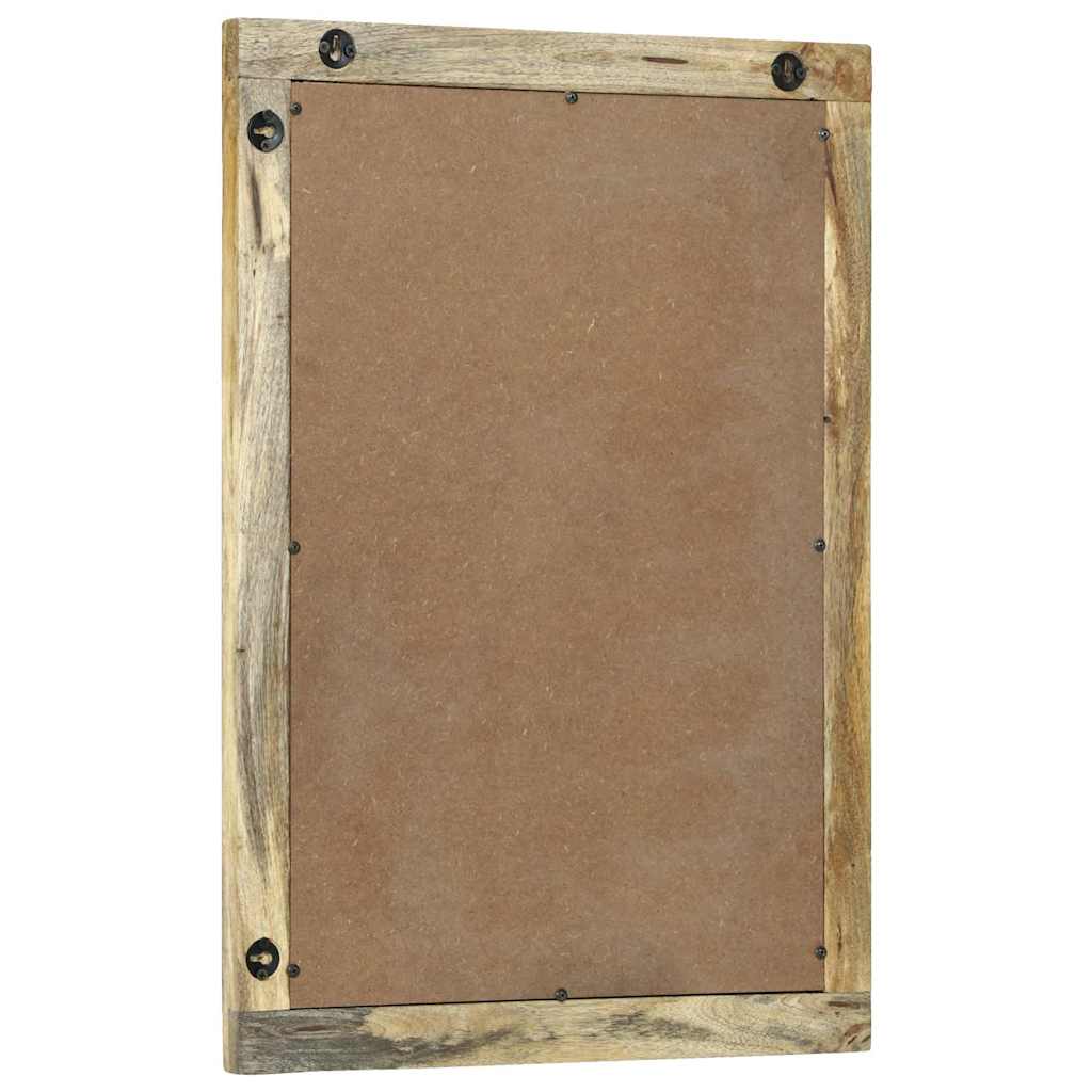 Badeværelsesspejl Brun 70 x 50 x 2,5 cm Glas og Solid Mango træ