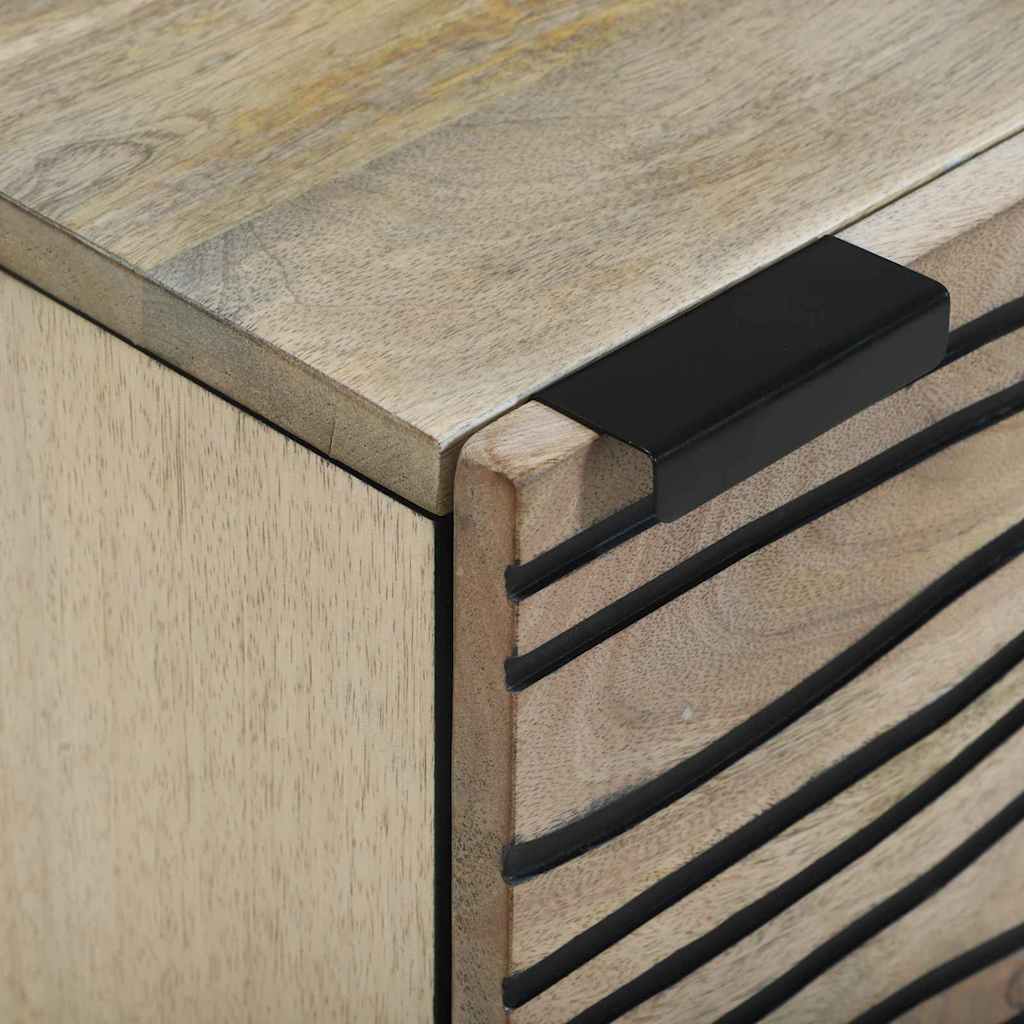 Sengeborde Naturfarvet 40 x 33 x 46 cm Massivt mangotræ