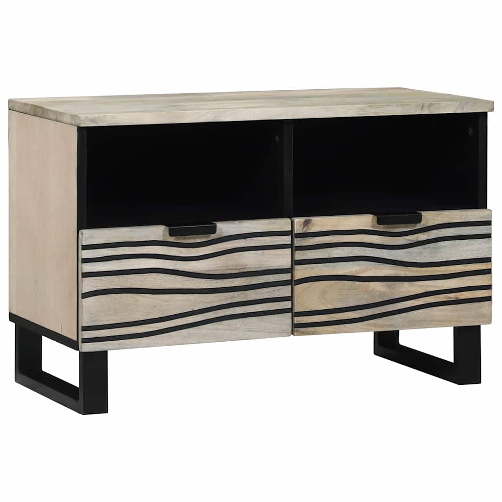 TV Enheder med skuffe Hvid 70 x 33 x 46 cm Konstrueret træ