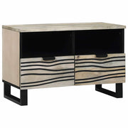 TV Enheder med skuffe Hvid 70 x 33 x 46 cm Konstrueret træ