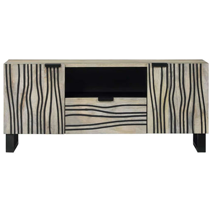 TV Enheder med skuffe Hvid 105 x 33 x 46 cm Konstrueret træ