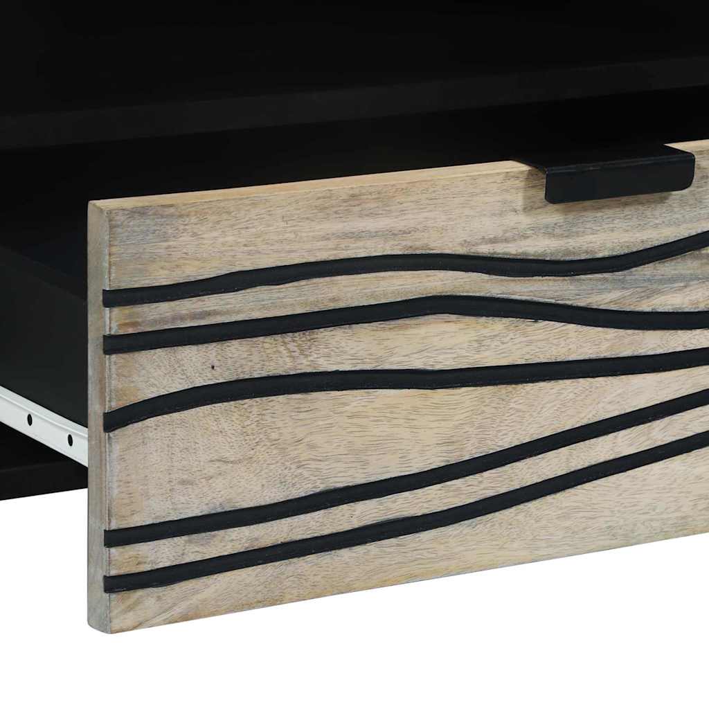 TV Enheder med skuffe Hvid 80 x 33 x 46 cm Konstrueret træ