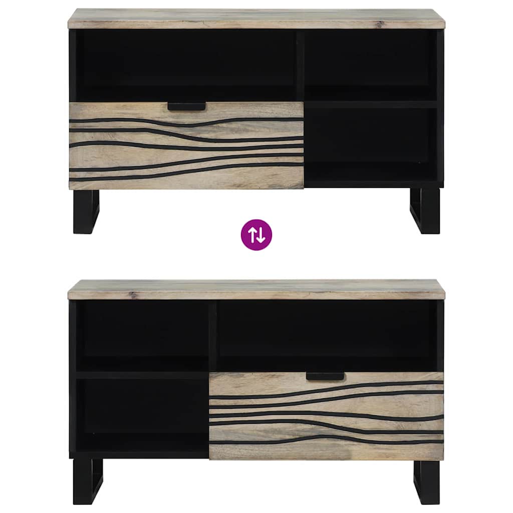 TV Enheder med skuffe Hvid 80 x 33 x 46 cm Konstrueret træ