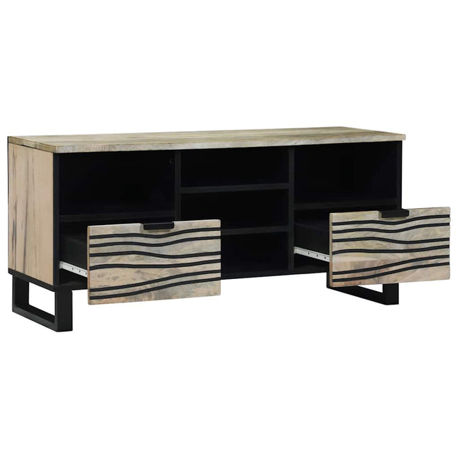 TV Enheder med skuffe Hvid 100 x 33 x 46 cm Konstrueret træ