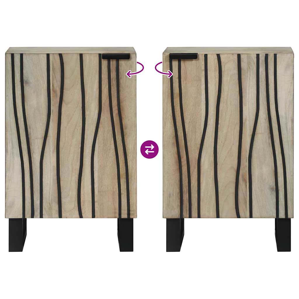 Badeværelsesskabsunder Hvid 38 x 33,5 x 58 cm Konstrueret træ