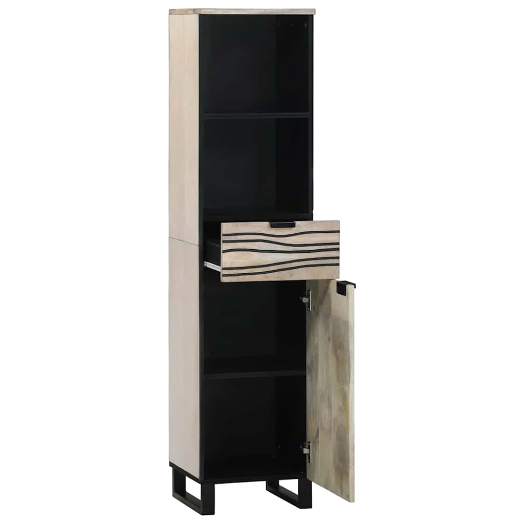 Badeværelsesskabsunder Hvid 38 x 33 x 160 cm Konstrueret træ