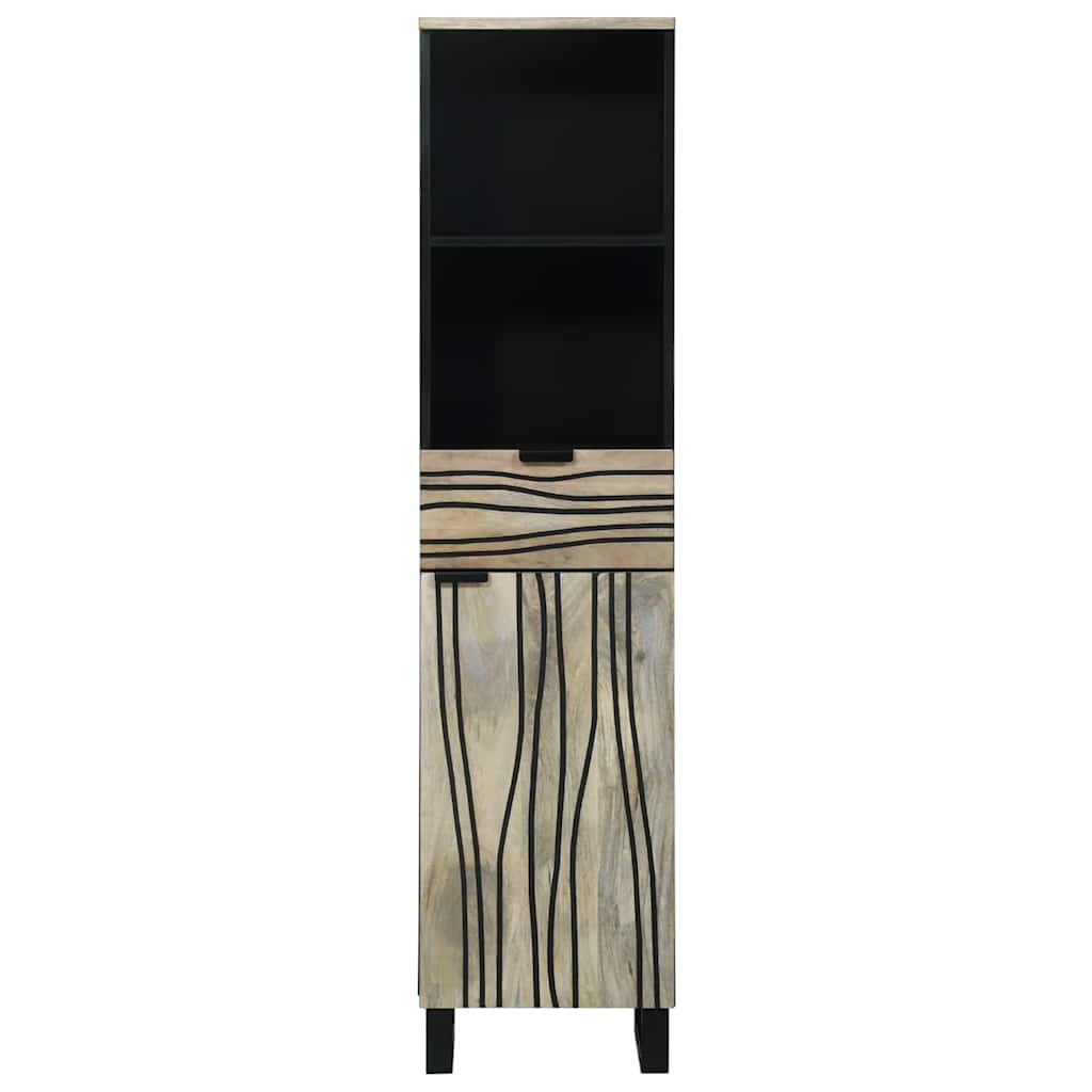 Badeværelsesskabsunder Hvid 38 x 33 x 160 cm Konstrueret træ