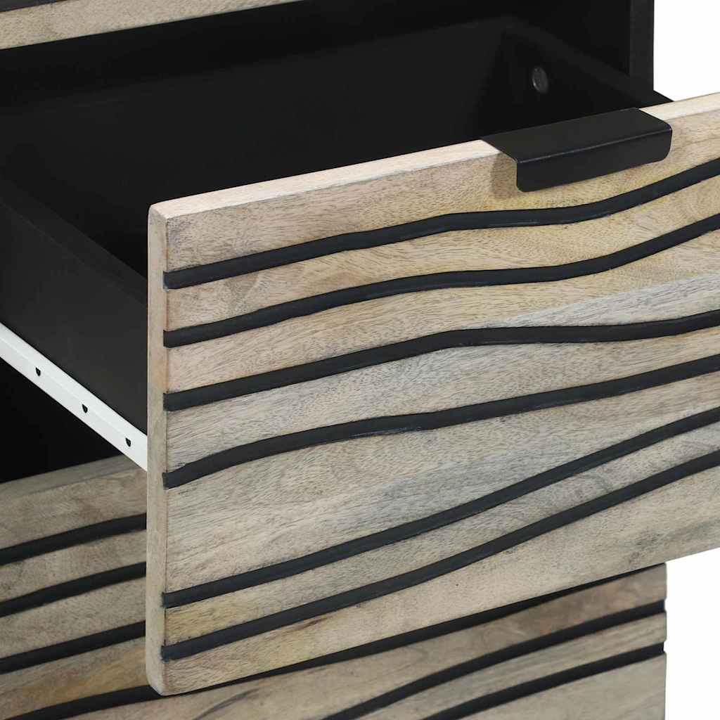 Medieopbevaringsskabe & -reoler Hvid og sort 40 x 33 x 75 cm