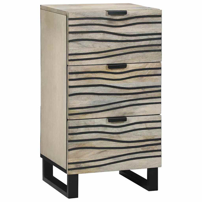 Medieopbevaringsskabe & -reoler Hvid og sort 40 x 33 x 75 cm