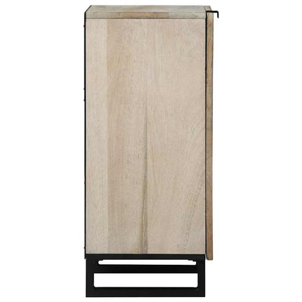 Sideboard Hvid 40 x 33 x 75 cm Massivt mangotræ