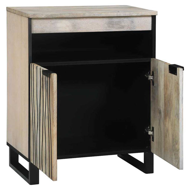 Medieopbevaringsskabe & -reoler Hvid og sort 60 x 33 x 75 cm
