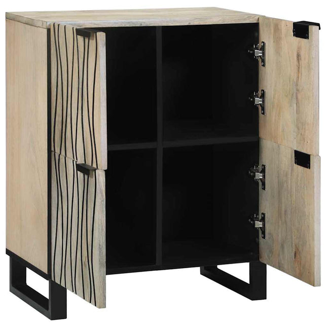 Medieopbevaringsskabe & -reoler Hvid og sort 60 x 33 x 75 cm