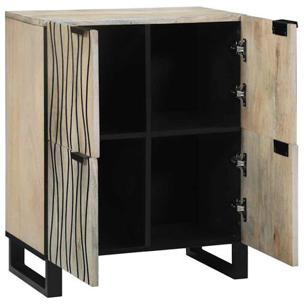 Medieopbevaringsskabe & -reoler Hvid og sort 60 x 33 x 75 cm