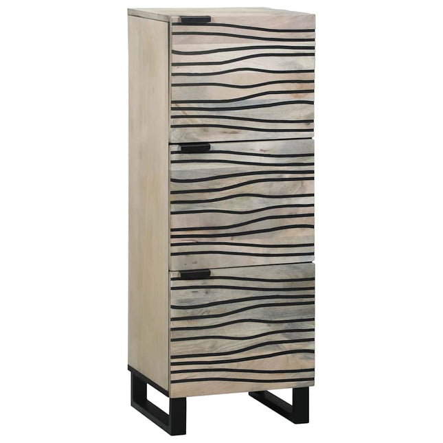 Medieopbevaringsskabe & -reoler Hvid og sort 40 x 33 x 110 cm