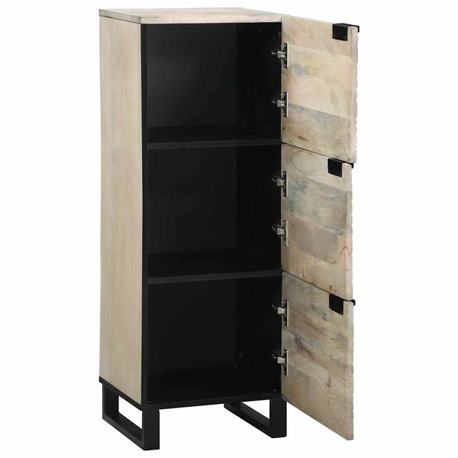 Medieopbevaringsskabe & -reoler Hvid og sort 40 x 33 x 110 cm