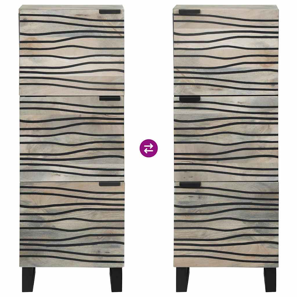 Medieopbevaringsskabe & -reoler Hvid og sort 40 x 33 x 110 cm