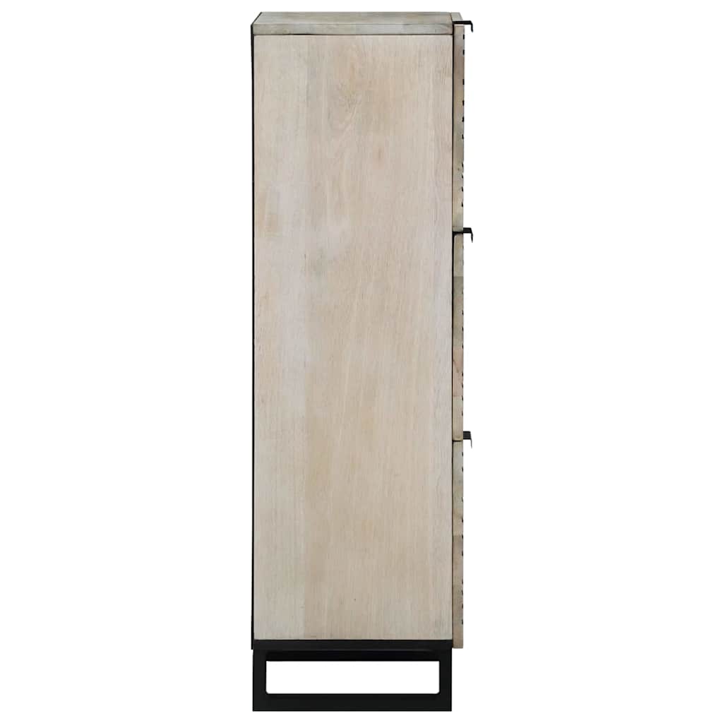 Medieopbevaringsskabe & -reoler Hvid og sort 40 x 33 x 110 cm