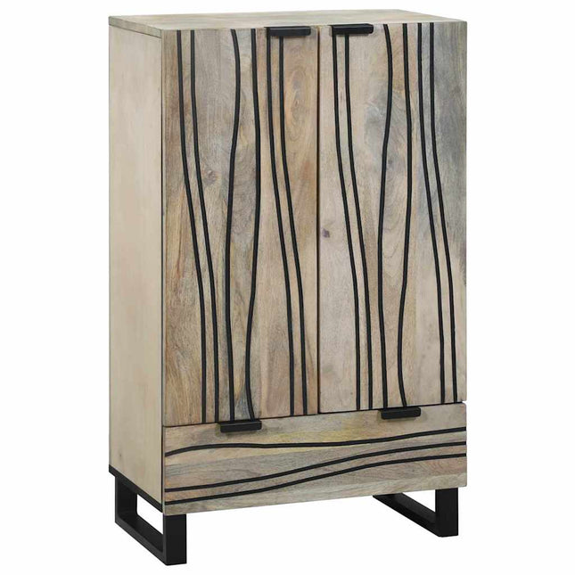 Medieopbevaringsskabe & -reoler Hvid og sort 60 x 33 x 100 cm