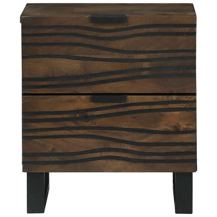 Natskab Valnød 40 x 33 x 46 cm Konstrueret træ