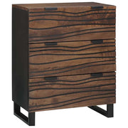 Sideboard med skuffe Brun 60 x 33.5 x 75 cm Massivt mangotræ