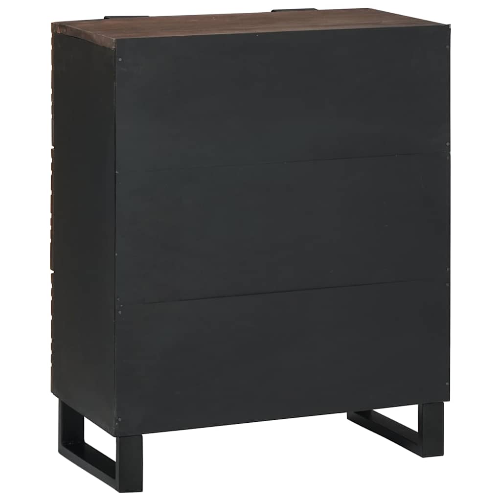 Sideboard med skuffe Brun 60 x 33.5 x 75 cm Massivt mangotræ