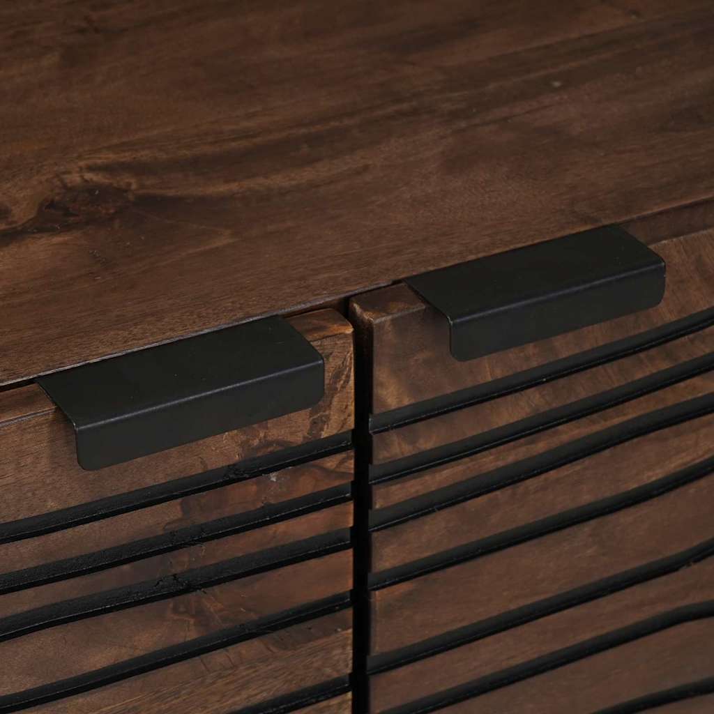 Sofabord Brun og sort 80 x 50 x 40 cm